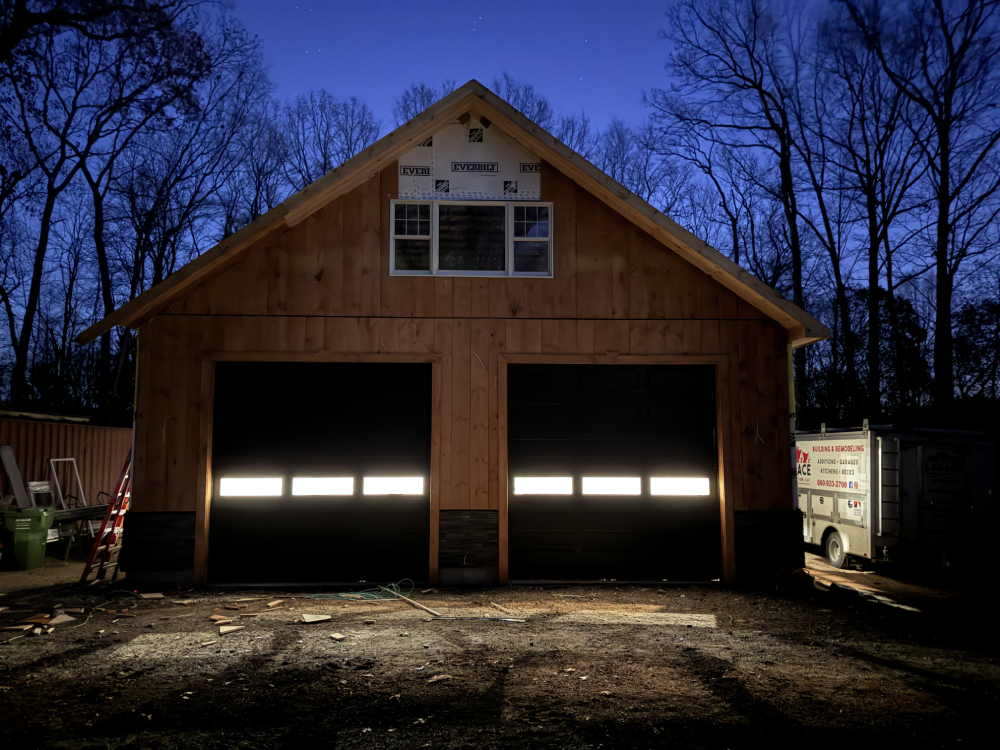Custom garage build