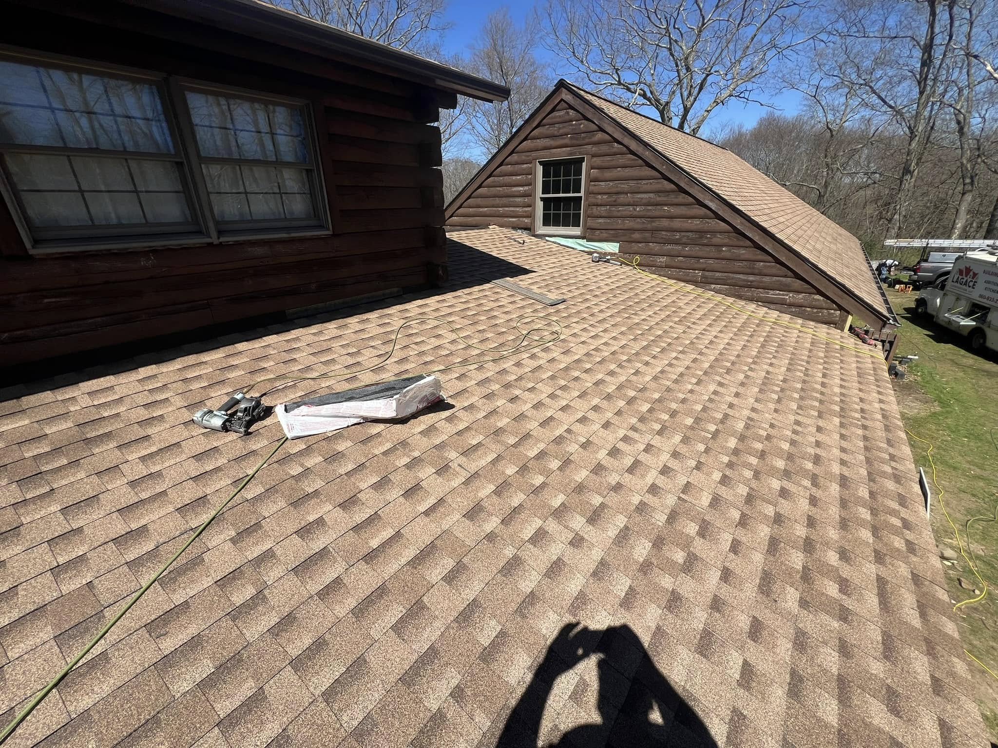 Roofing a cabin