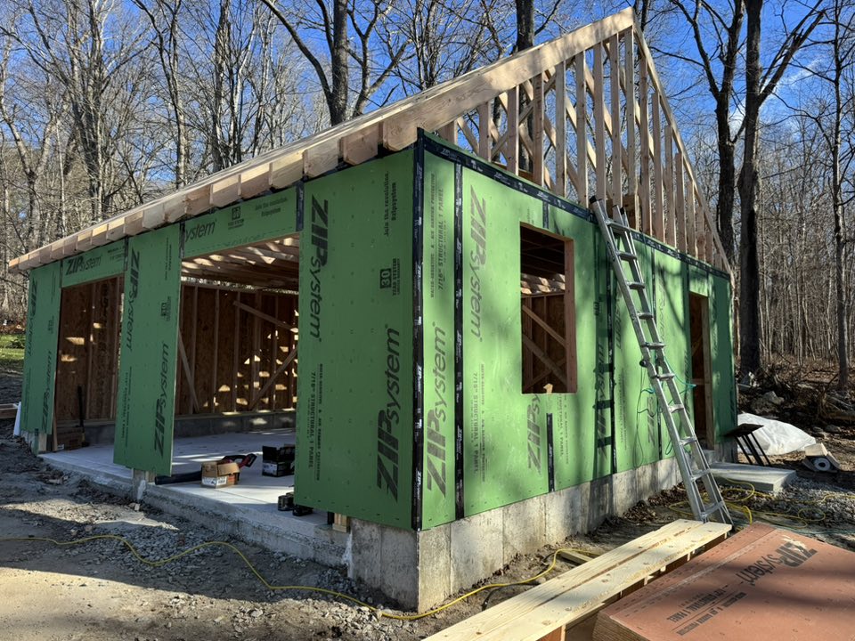 Lagace 2-car garage build Hebron CT